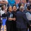 Geno Auriemma, Dawn Staley engage in heated argument at end of Final Four game